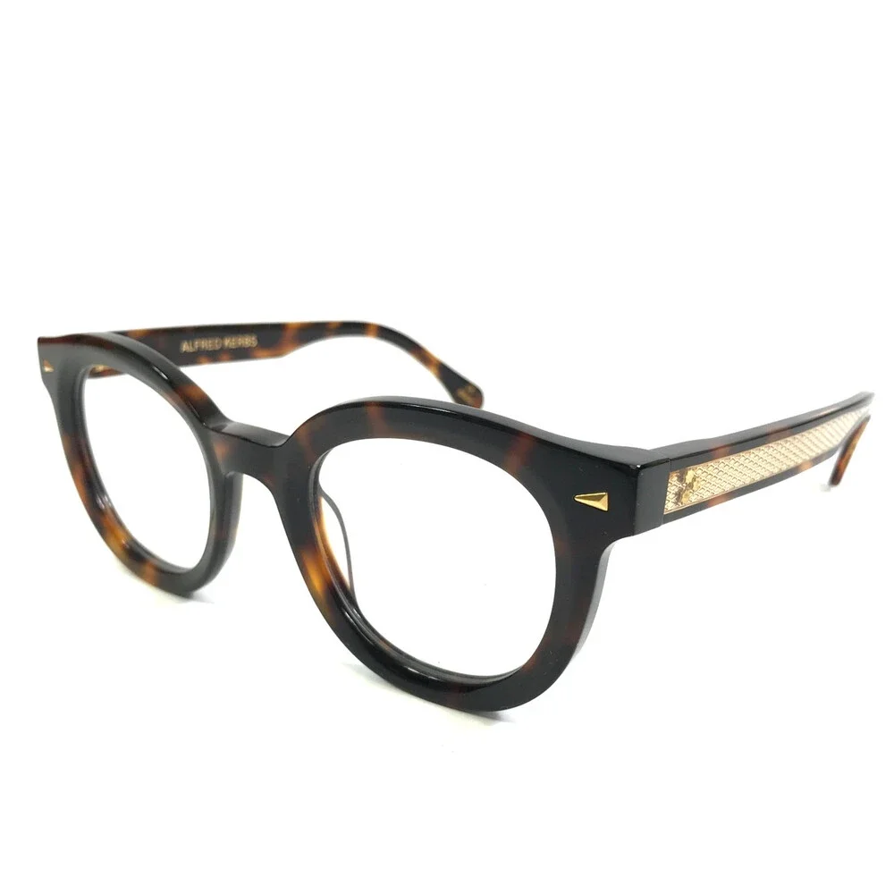 Alfred Kerbs Eyeglasses Frames RICHARD HV Havana Brown Tortoise Gold 48-25-140